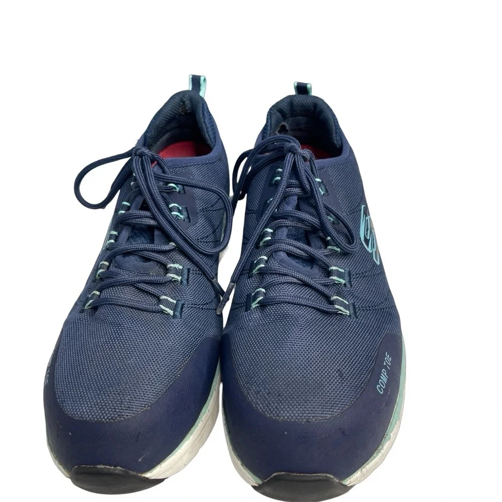 Skechers 9.5  Skechers Arch Fit Womens Comp Toe Safety Toe Athletic SK108075NVAQ